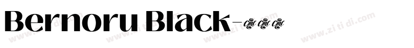 Bernoru Black字体转换